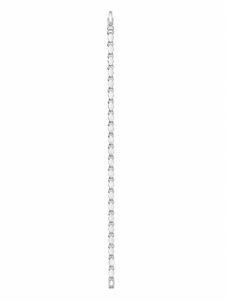 925 Sterling Silver Slim Chain Bracelet for Men