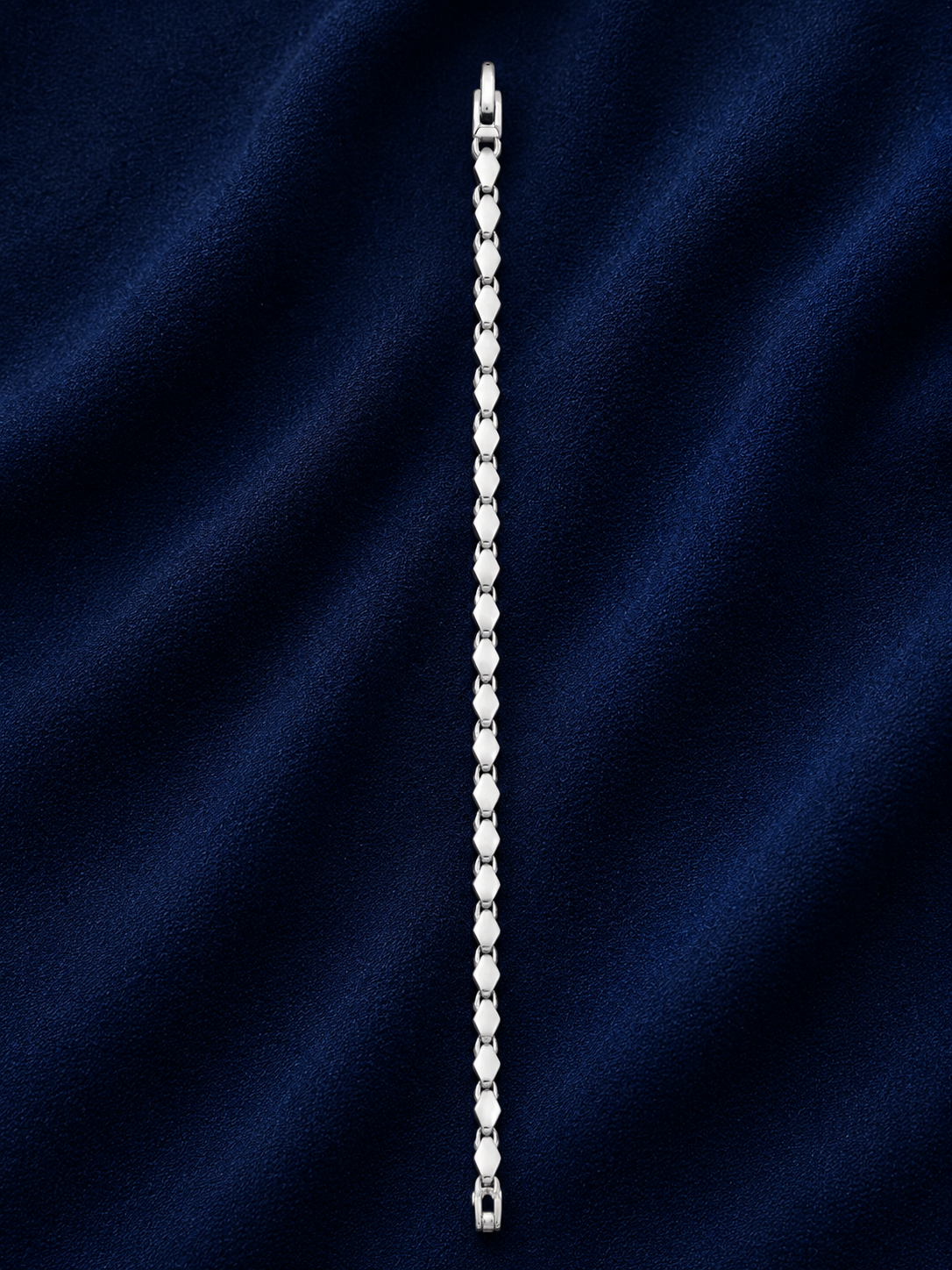 925 Sterling Silver Slim Chain Bracelet for Men