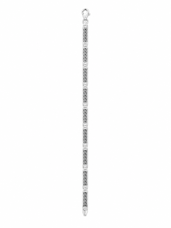 925 Sterling Silver Slim Link Bracelet for Men