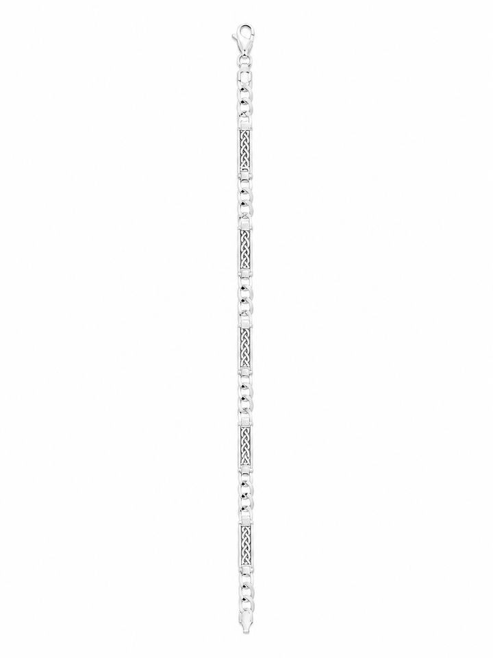 925 Sterling Silver Men's Slim Link Bracelet