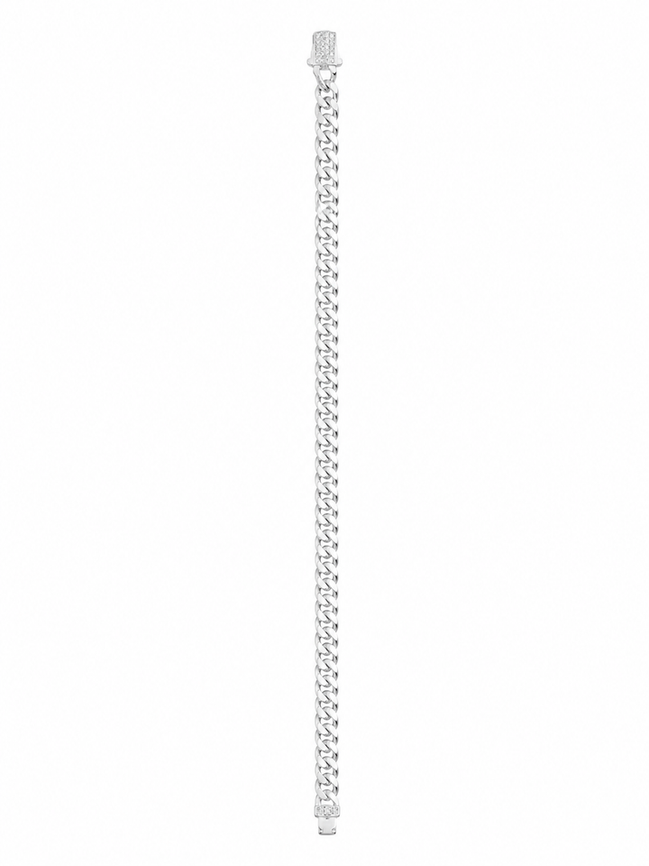 925 Sterling Silver Men's Textured Link Bracelet