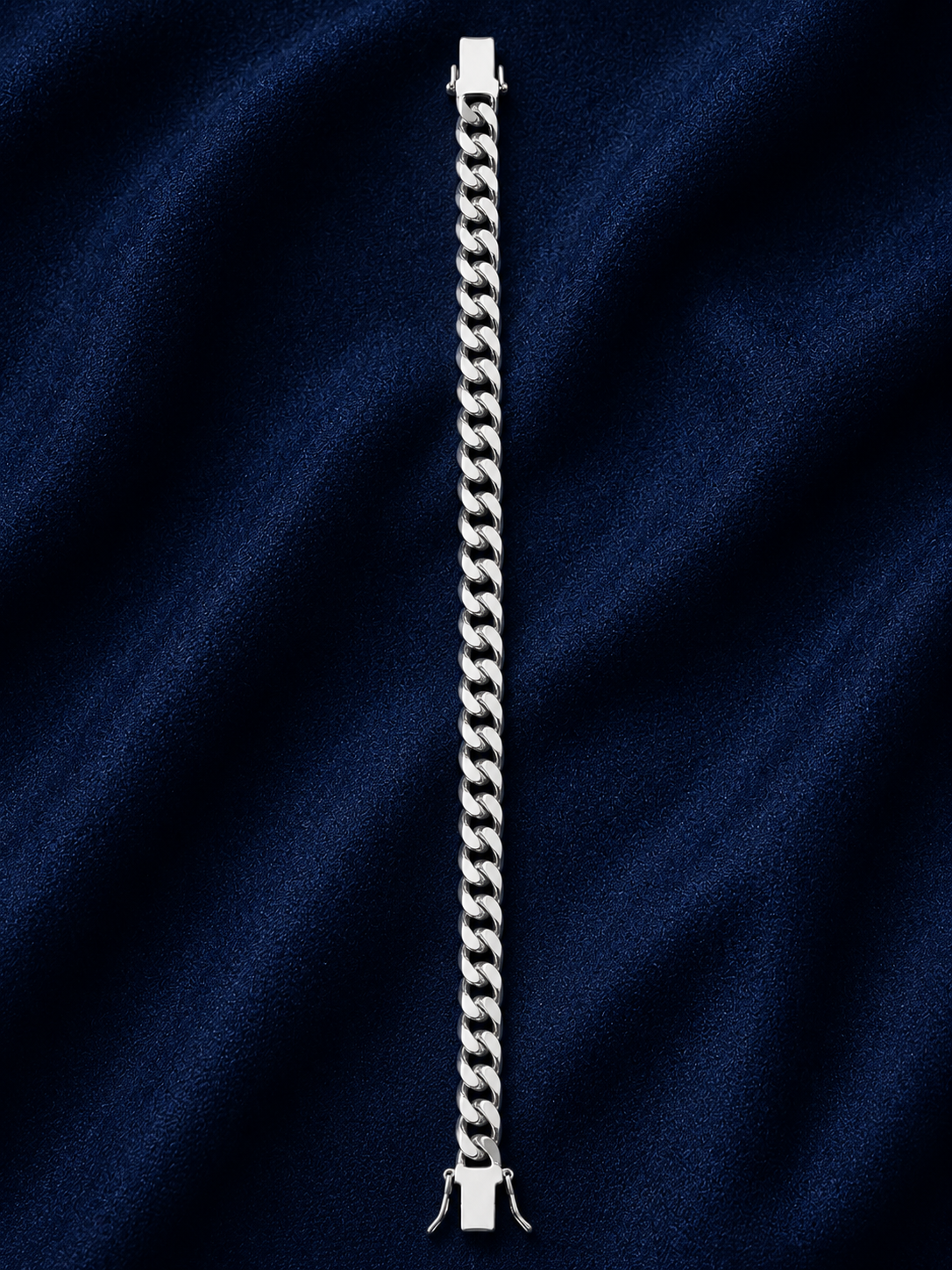 925 Sterling Silver Men's Chain Link Bracelet