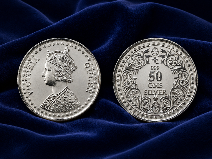 50g 999 Pure Silver Royal Queen Portrait Coin – Vintage Style Premium Silver Coin for Gifting & Collection