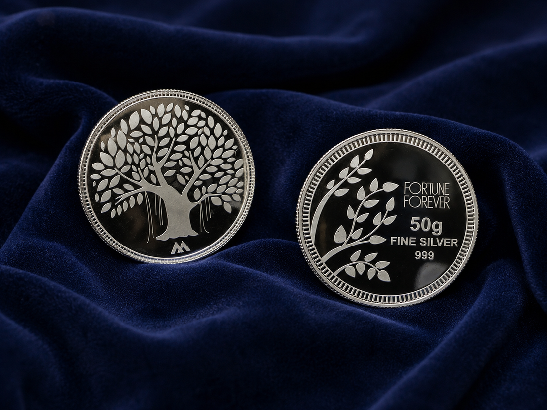 50g 999 Pure Silver Tree of Life Coin – Fortune Forever Premium Silver Coin for Gifting & Collection