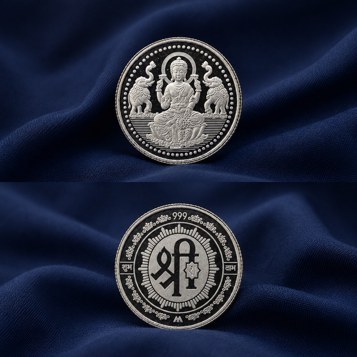 5 Gram 999 Pure Silver Lakshmiji Coin