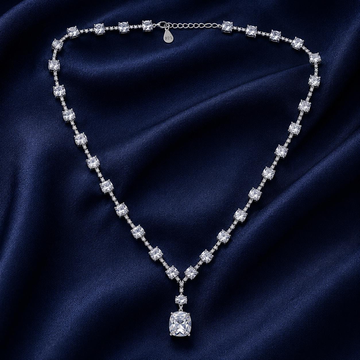 Silver Tennis 92.5 Sterling Silver Necklace