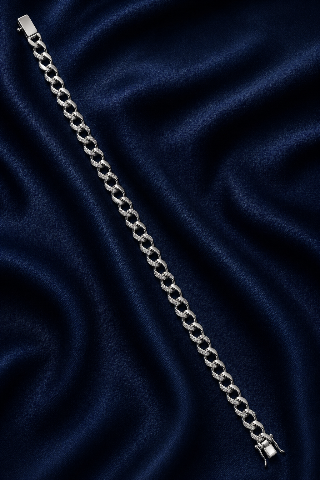 925 Sterling Silver Classic Chain Bracelet for Men