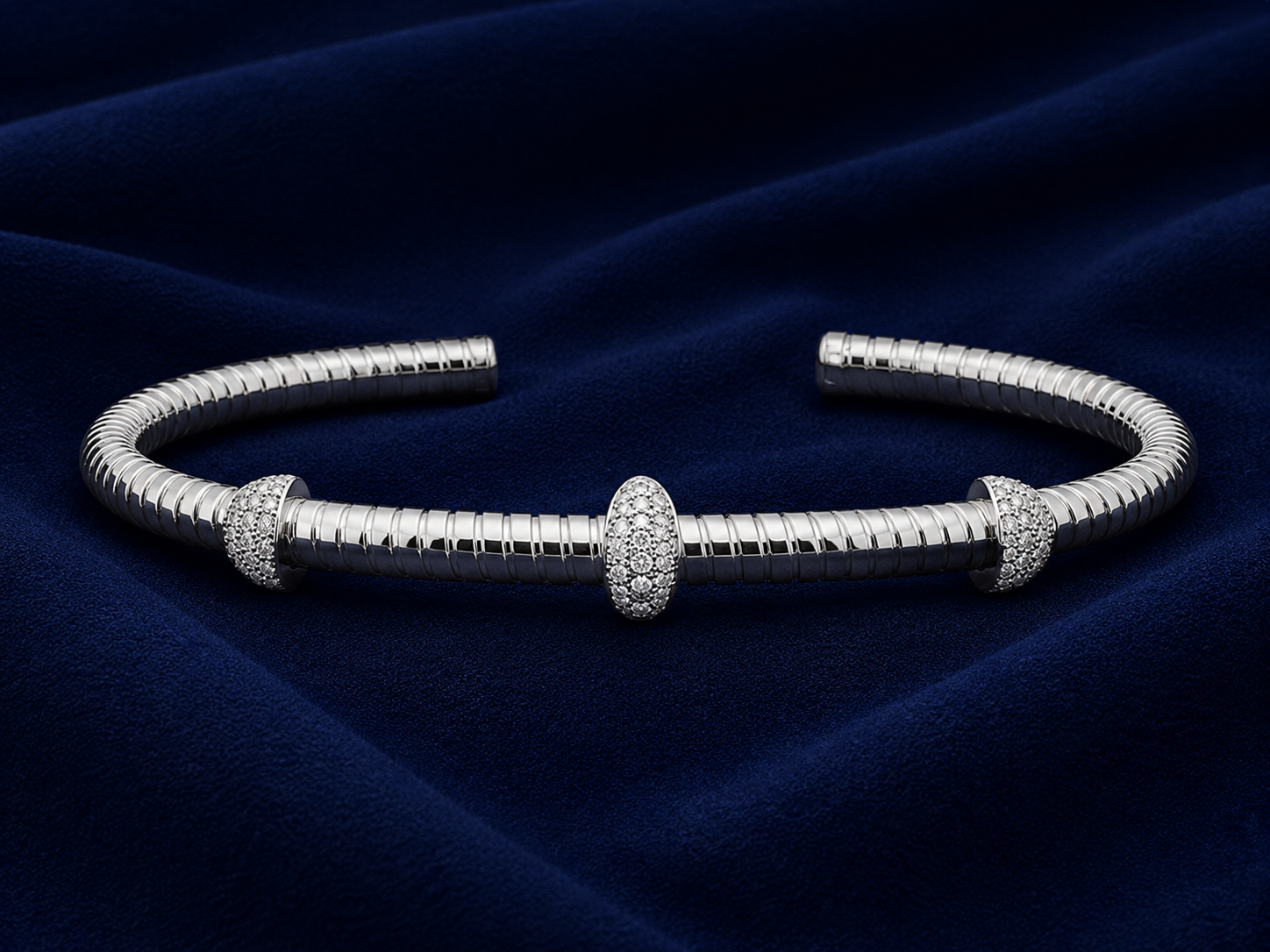 925 Sterling Silver Free Size Women's Kada