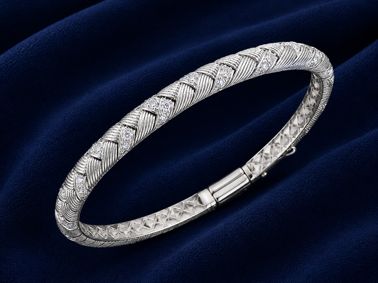 925 Sterling Silver Free Size Women's Kada