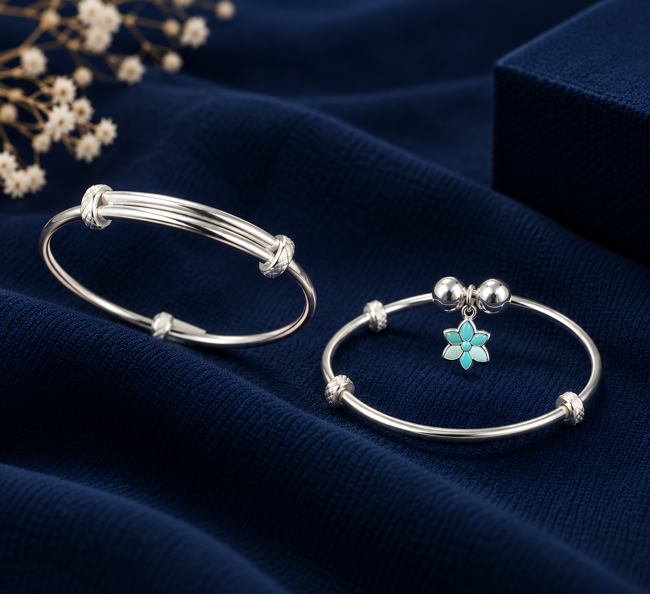 925 Sterling Silver Kids Kada - KKD002 - Image 1