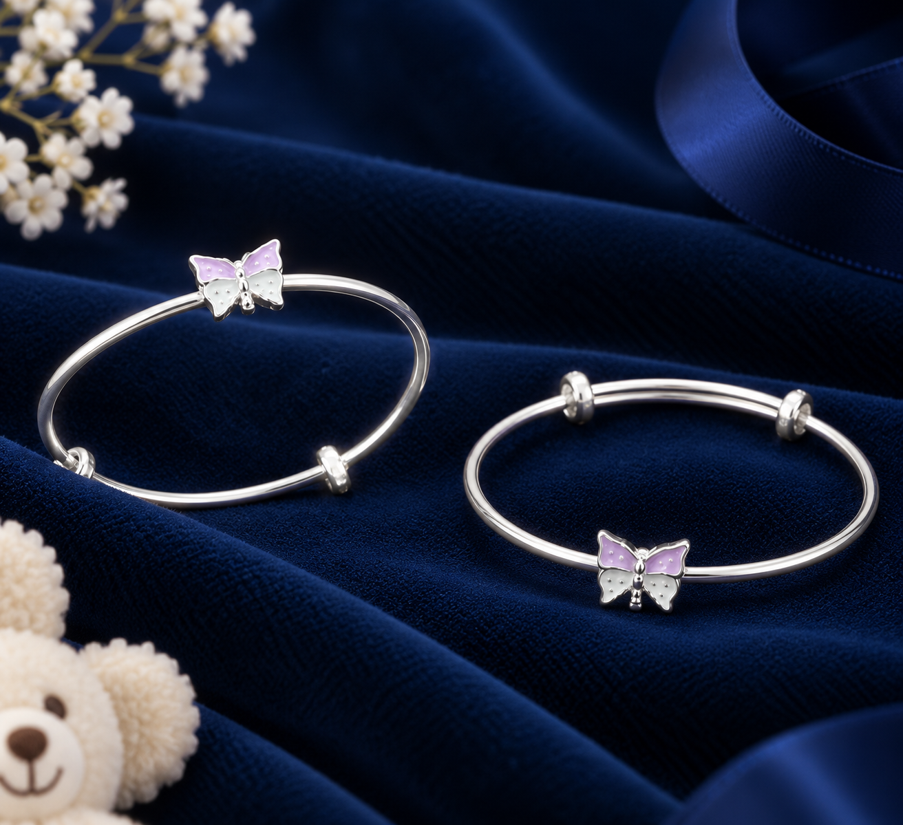 925 Sterling Silver Kids Kada - KKD014 - Image 1