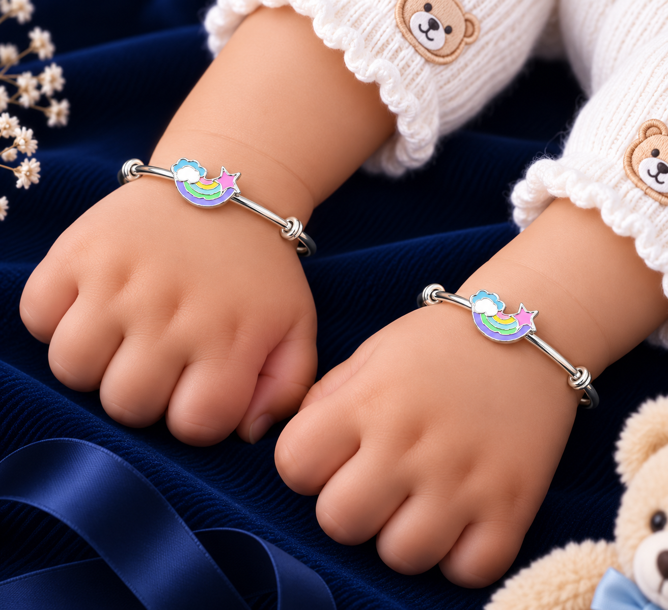 925 Sterling Silver Kids Kada - KKD015 - Image 2