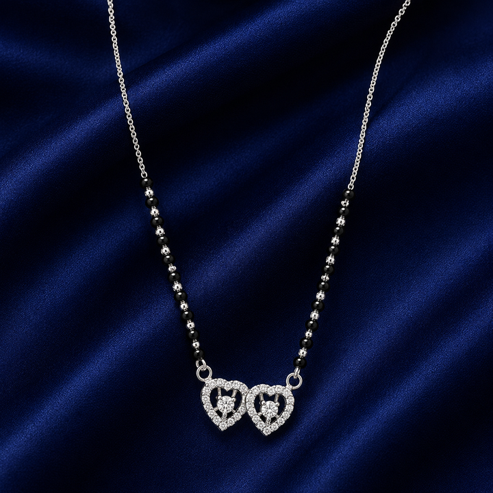 925 Sterling Silver Mangalsutra for Women - Silver Finish - image 1