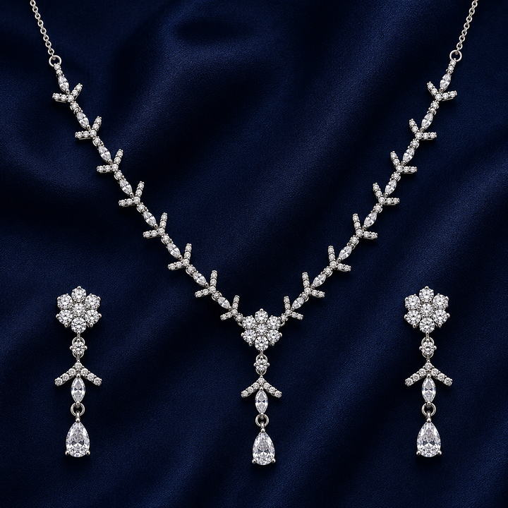 Silver Elegant 92.5 Sterling Silver Necklace - image 1