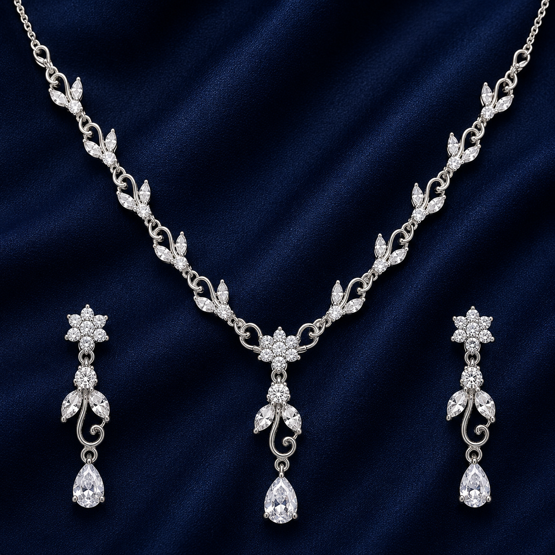 Silver Elegant 92.5 Sterling Silver Necklace - image 1
