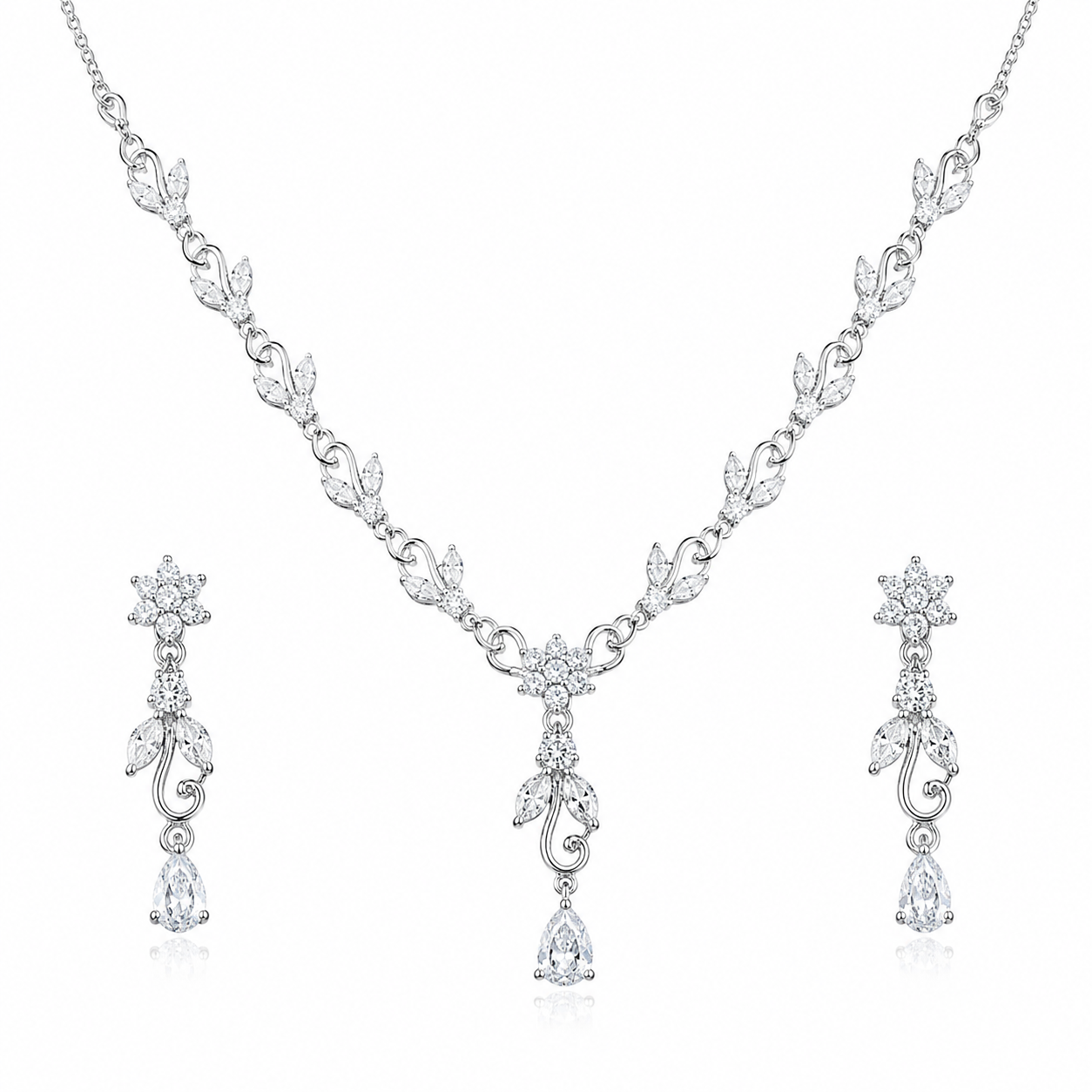 Silver Elegant 92.5 Sterling Silver Necklace - image 2