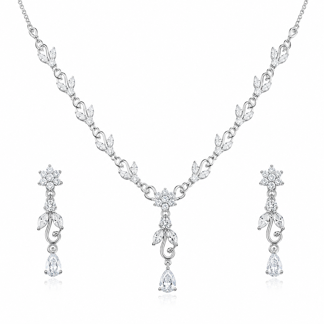 Silver Elegant 92.5 Sterling Silver Necklace - image 2