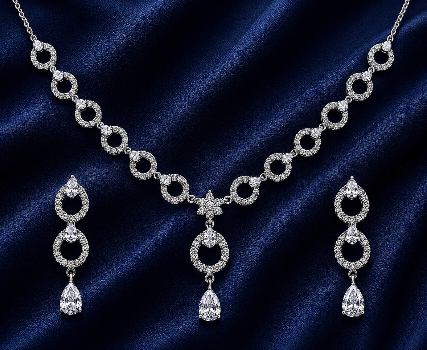 Silver Elegant 92.5 Sterling Silver Necklace - image 1