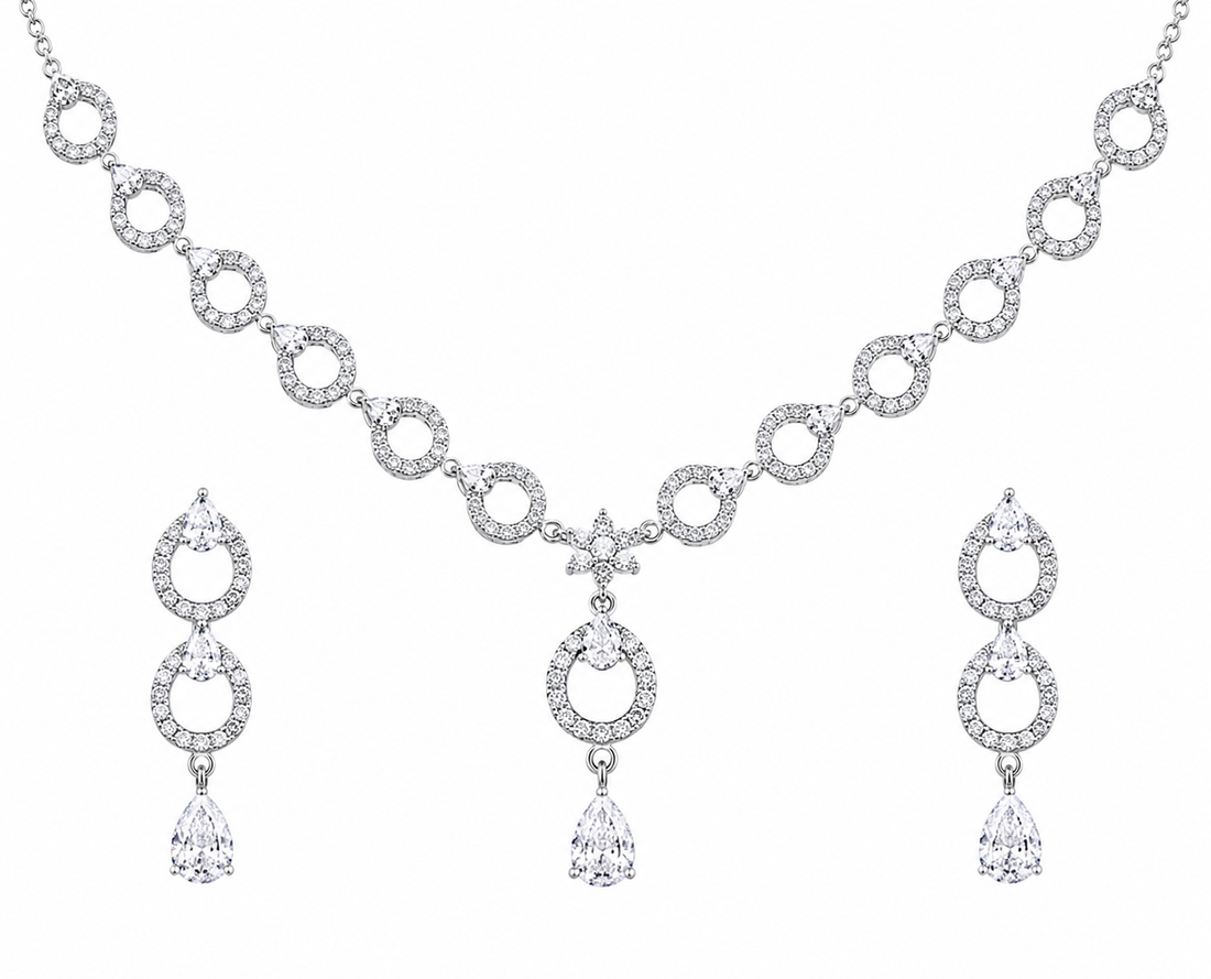 Silver Elegant 92.5 Sterling Silver Necklace - image 2