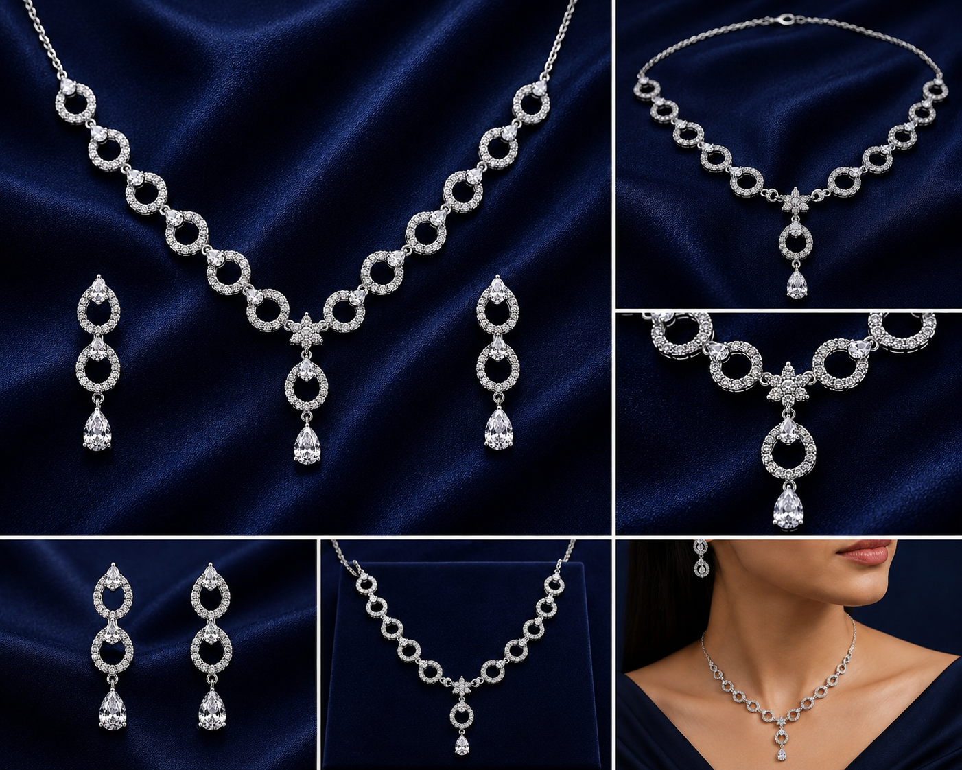 Silver Elegant 92.5 Sterling Silver Necklace - image 3