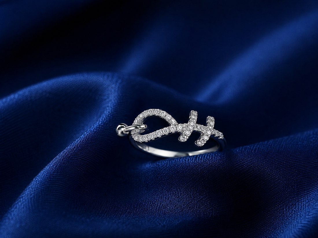 Sterling Silver Faith Script Ring for Women - Silver Finish - alternate view 2