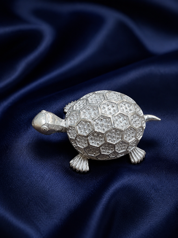 Real Silver Tortoise Decorative Showpiece – Home Décor & Gifting - image 1