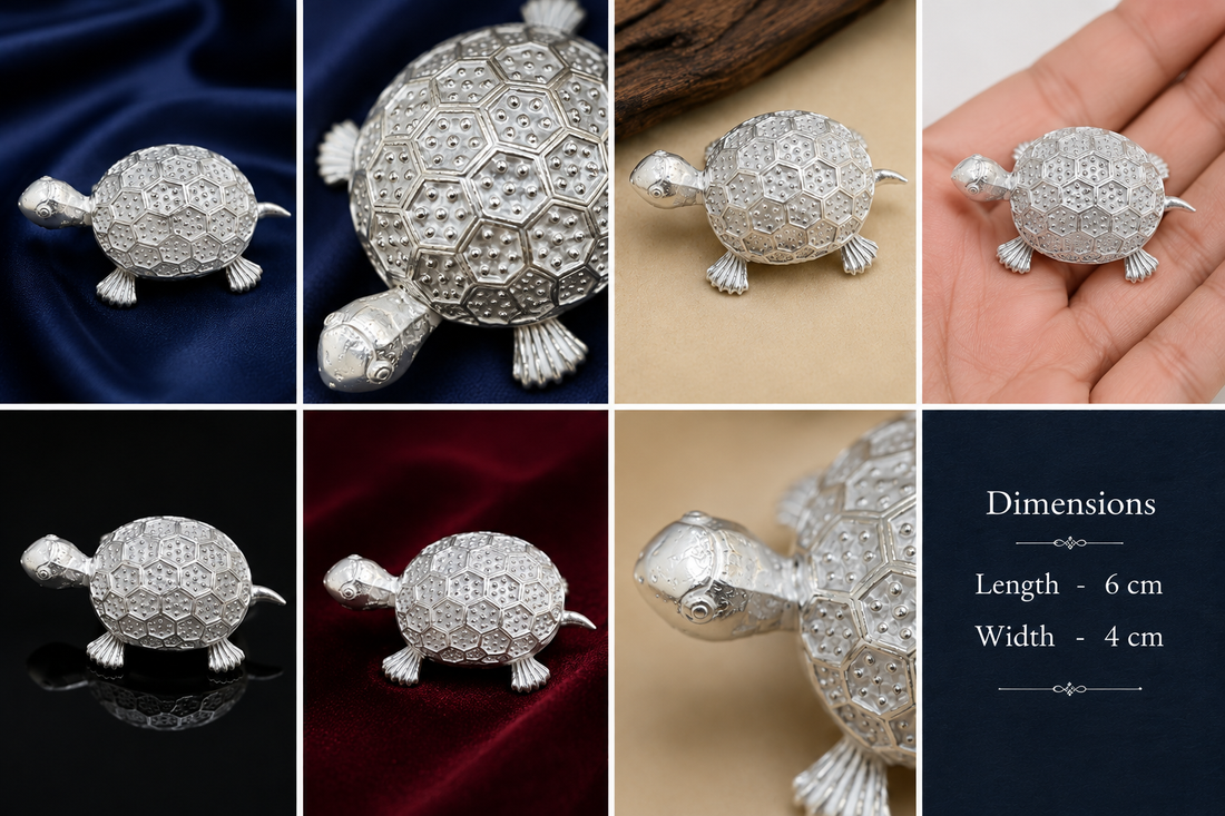 Real Silver Tortoise Decorative Showpiece – Home Décor & Gifting - image 2