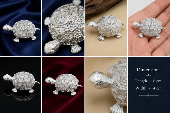 Real Silver Tortoise Decorative Showpiece – Home Décor & Gifting - image 2