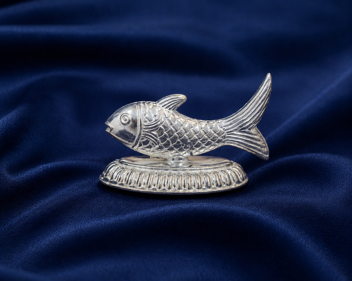 Real Silver Fish Decorative Showpiece – Elegant Home Décor & Gifting - image 1