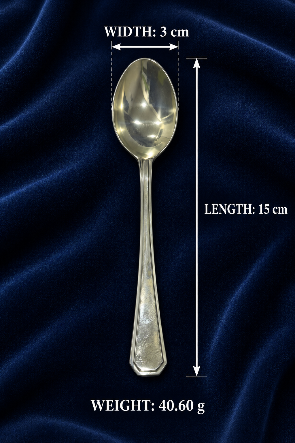 Pure Silver Dining Spoon - SP001 - Image 3