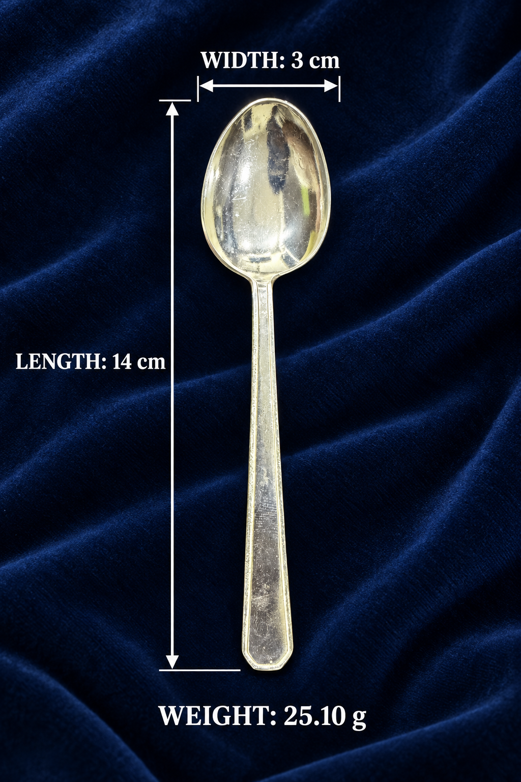 Pure Silver Dining Spoon - SP003 - Image 2