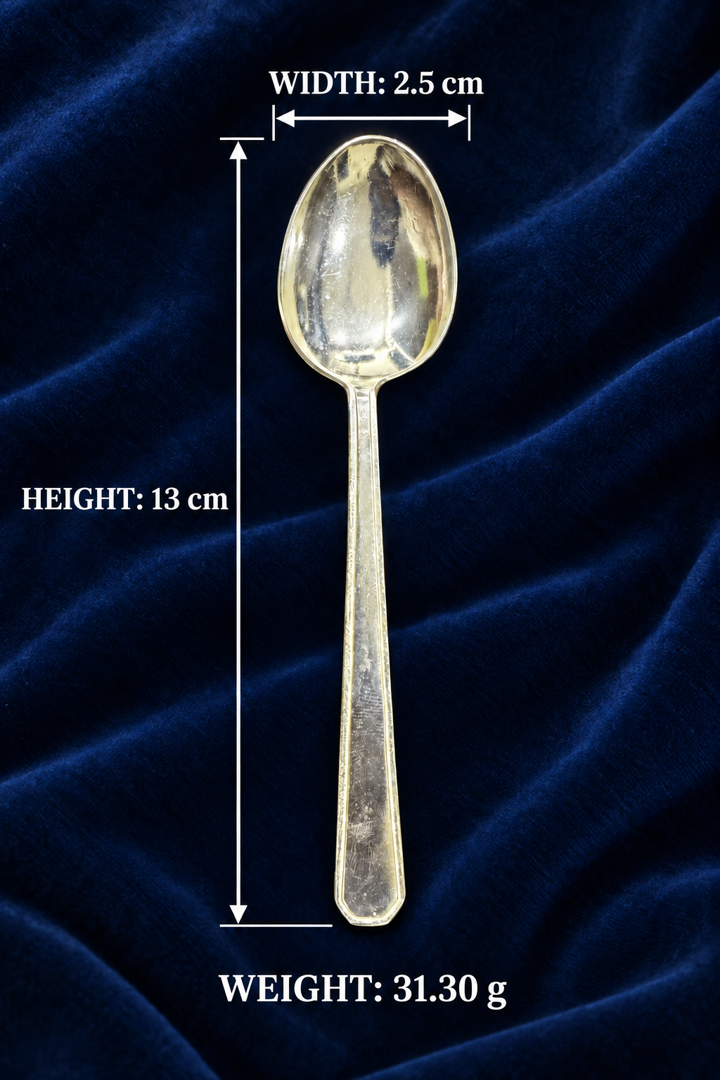 Pure Silver Dining Spoon - SP004 - Image 3