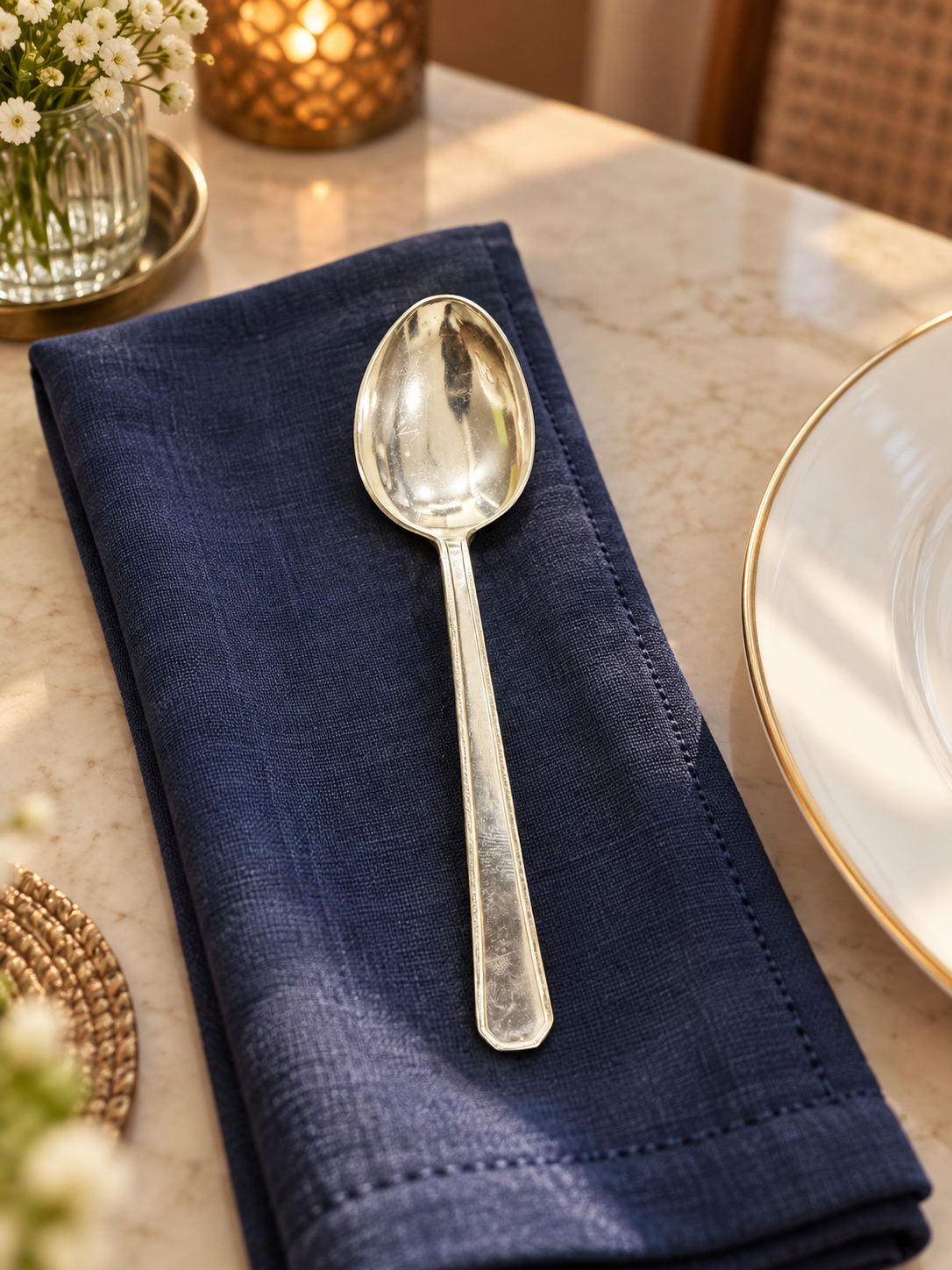 Pure Silver Dining Spoon - SP004 - Image 4