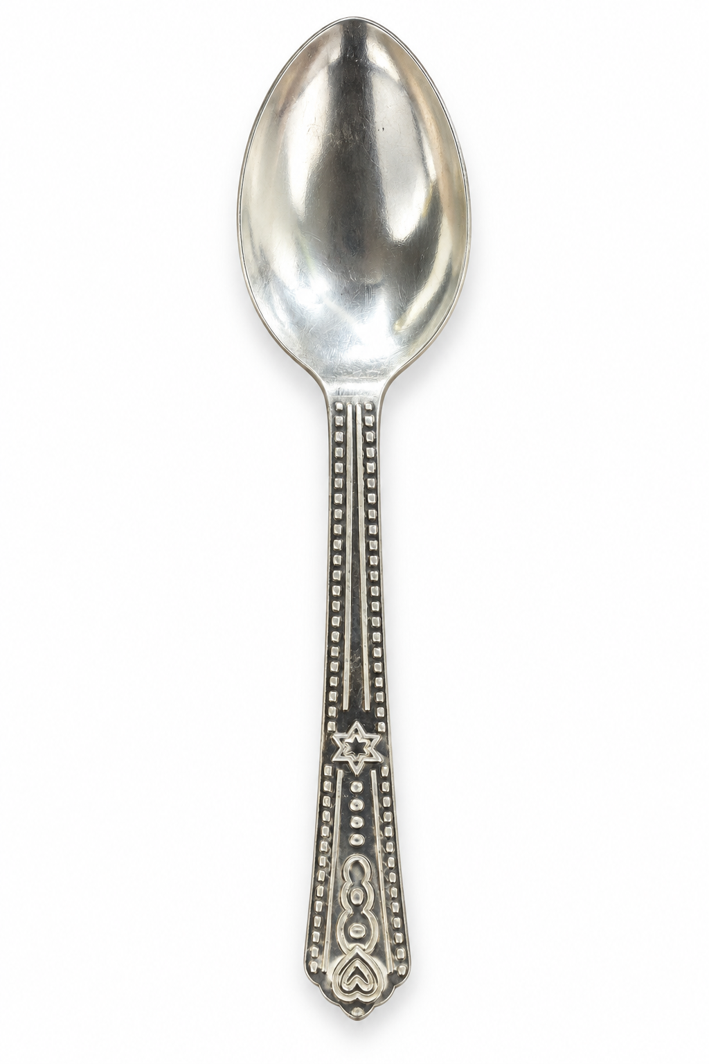 Pure Silver Ornate Dining Spoon - SP006 - Image 1