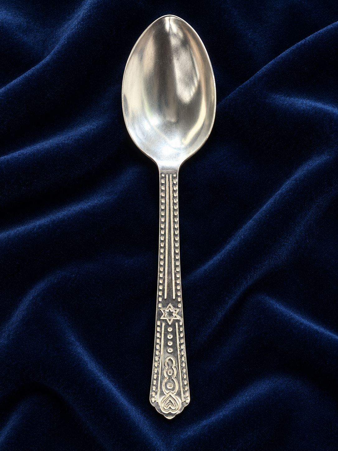 Pure Silver Ornate Dining Spoon - SP006 - Image 2