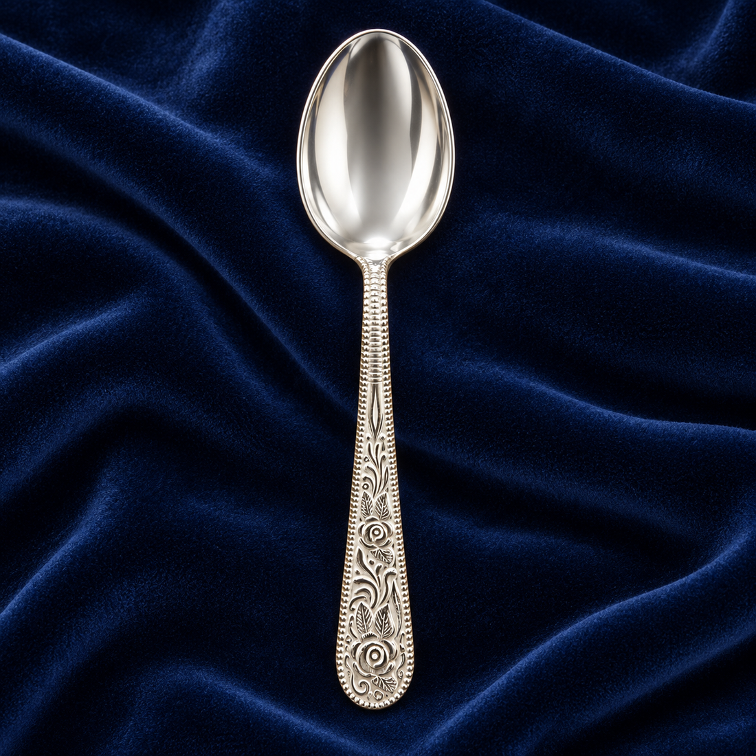 Pure Silver Decorative Spoon - SP008 - Image 2