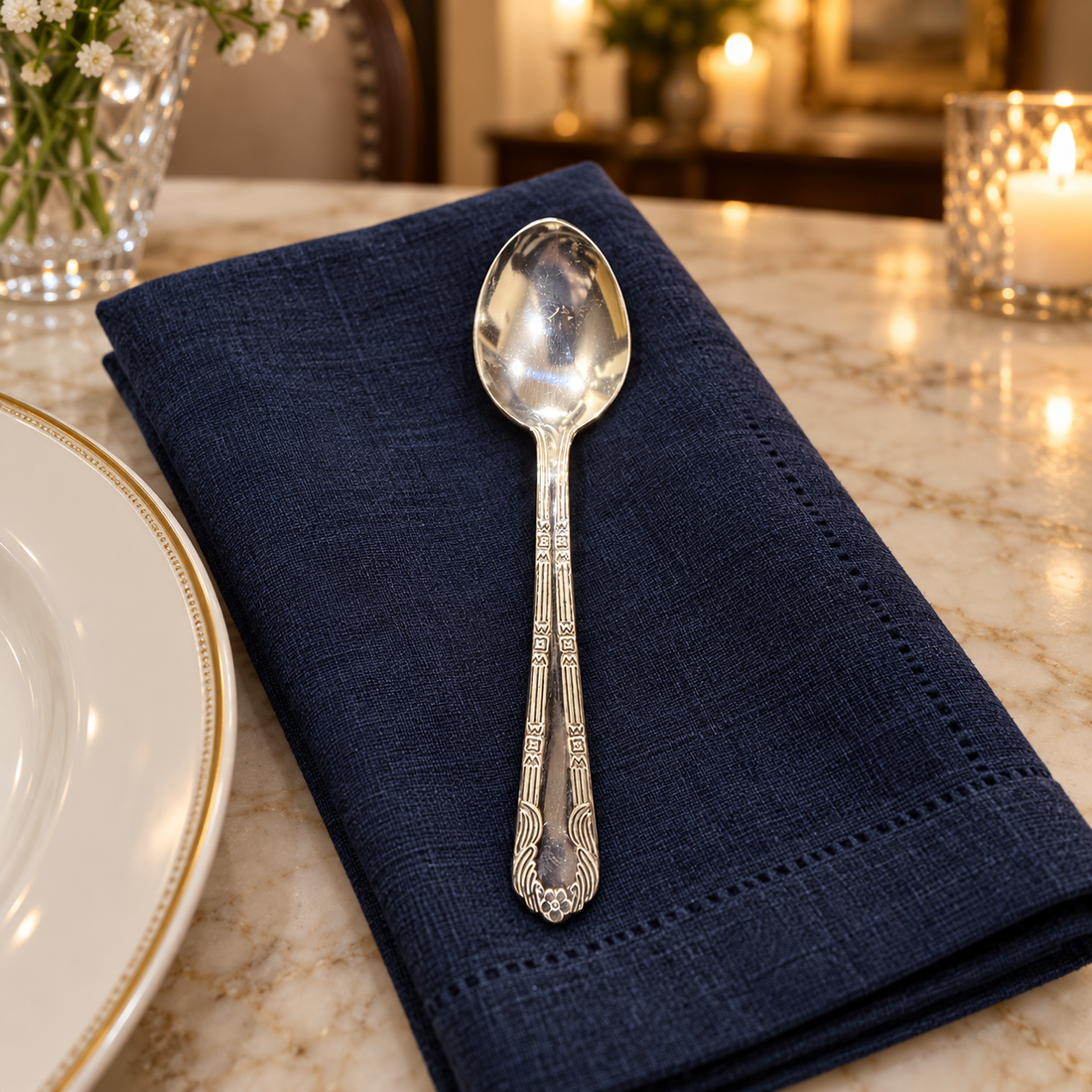Pure Silver Decorative Spoon - SP012 - Image 4